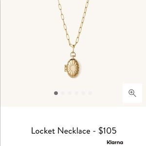 nwt mejuri locket necklace